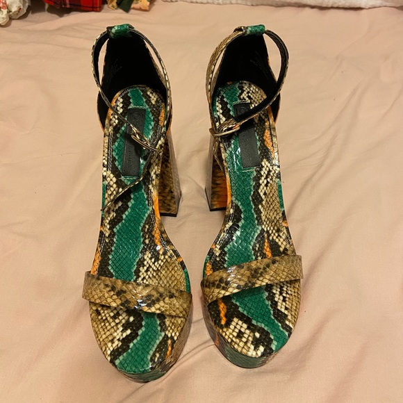 ASOS snake skin platforms - Picture 1 of 3